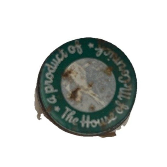 Mid 20th Century McCormick Garlic Powder Full Spice Jar Bottle Vintage New Rusty - Picture 3 of 5